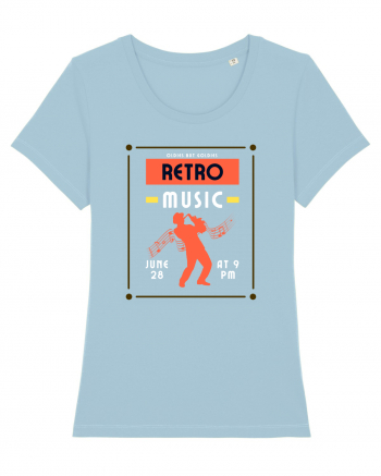 Retro Music Sky Blue