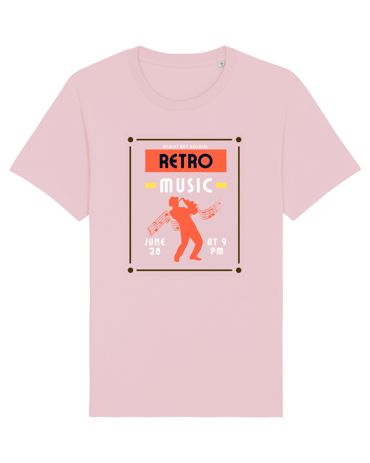 Tricou mânecă scurtă Unisex Rocker Cotton Pink