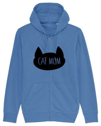 Cat Mom Bright Blue