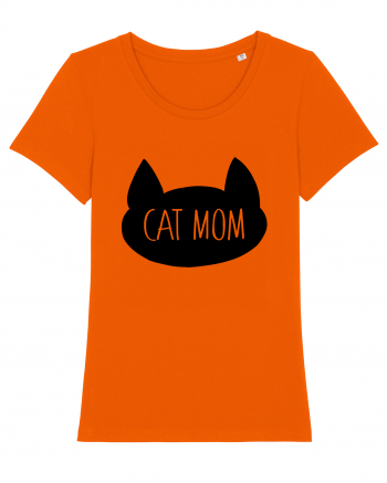 Cat Mom Bright Orange