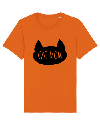 Cat Mom Bright Orange