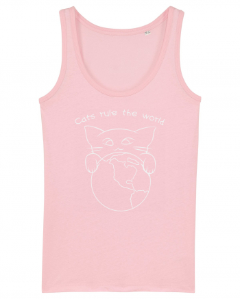 Cats Rule the World Cotton Pink