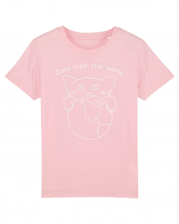 Cats Rule the World Cotton Pink