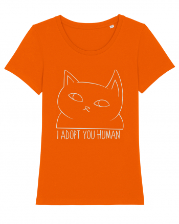 I Adopt You Human Bright Orange