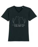 I Would Spend Nine Lives with You Tricou mânecă scurtă guler V Bărbat Presenter