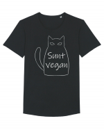 Sunt Vegan Tricou mânecă scurtă guler larg Bărbat Skater