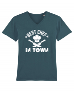 Best Chef In Town  Tricou mânecă scurtă guler V Bărbat Presenter