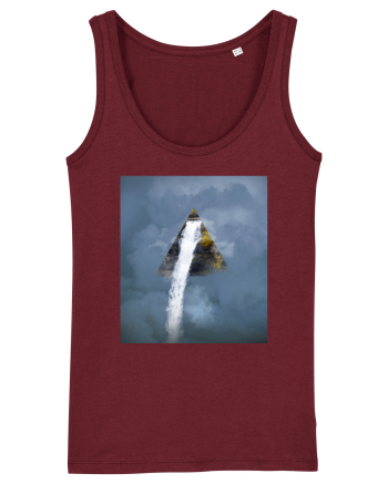 Sky Waterfall Burgundy