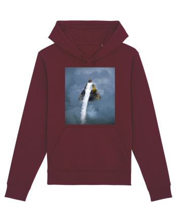 Sky Waterfall Burgundy