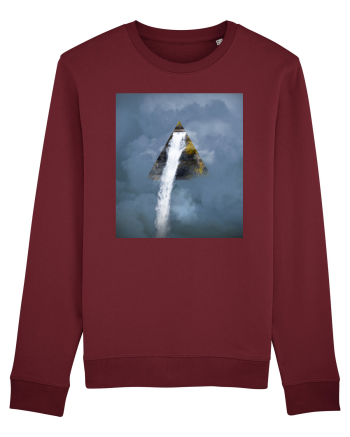 Sky Waterfall Burgundy