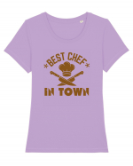 Best Chef In Town  Tricou mânecă scurtă guler larg fitted Damă Expresser