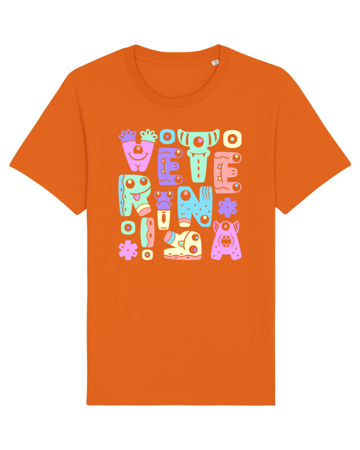 Tricou mânecă scurtă Unisex Rocker Bright Orange