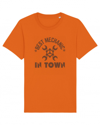 Best Mechanic In Town Bright Orange