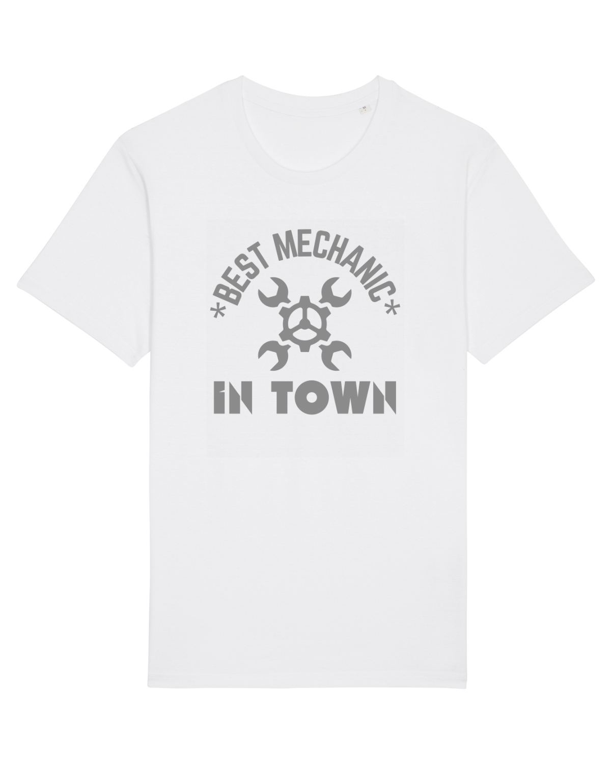 Tricou mânecă scurtă Unisex Rocker White