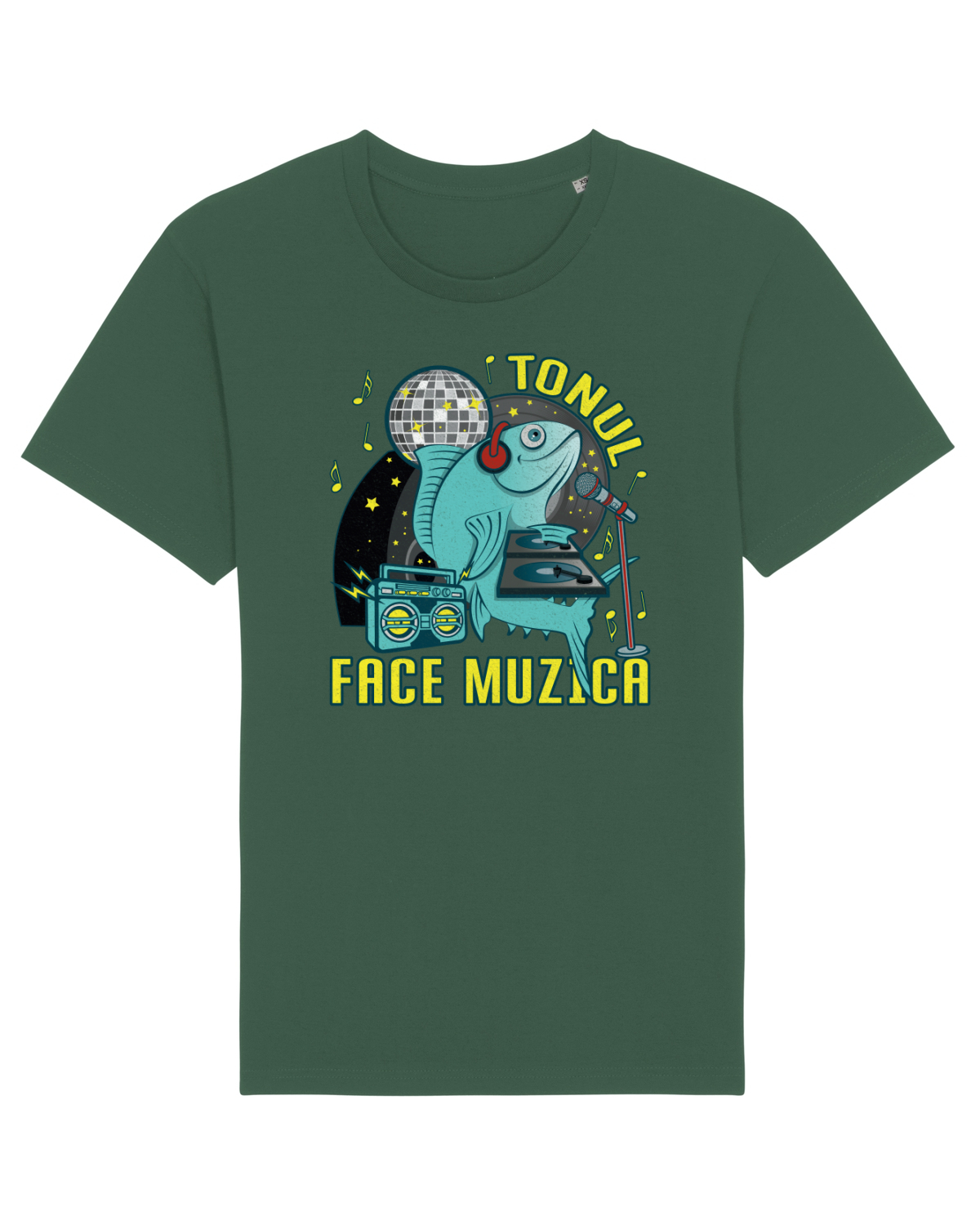 Tricou mânecă scurtă Unisex Rocker Bottle Green