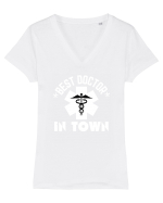 Best Doctor In Town Tricou mânecă scurtă guler V Damă Evoker