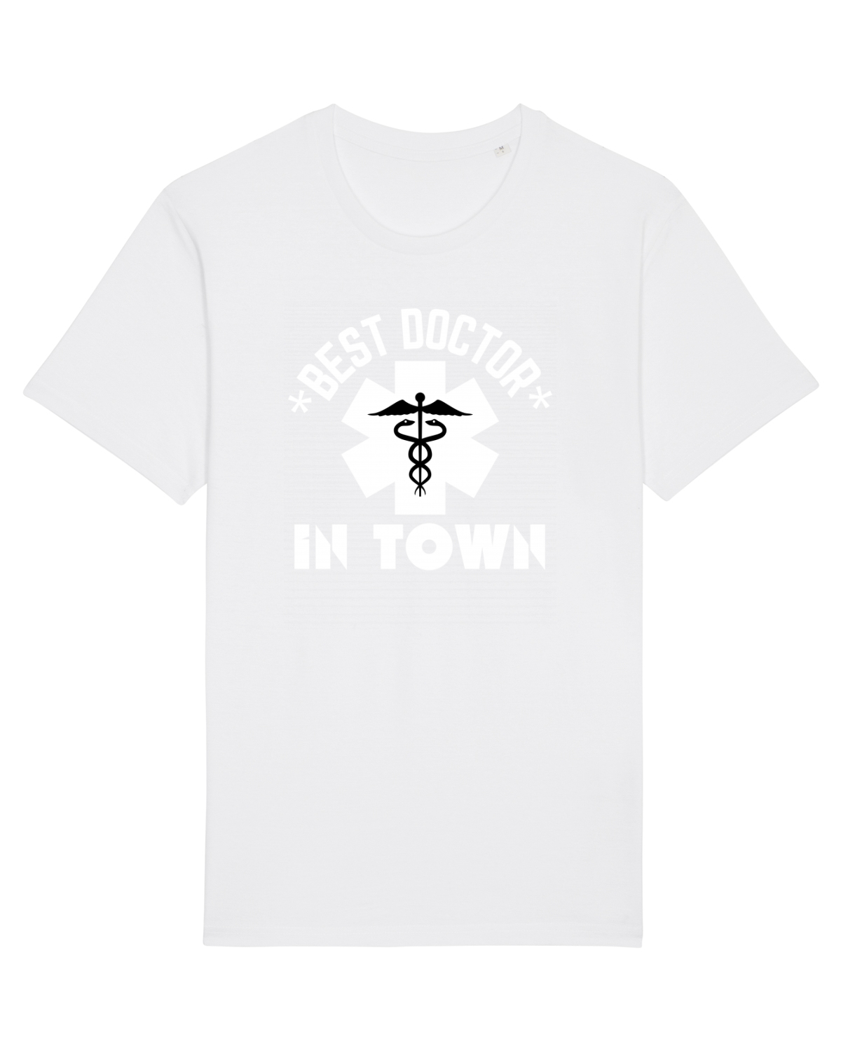 Tricou mânecă scurtă Unisex Rocker White