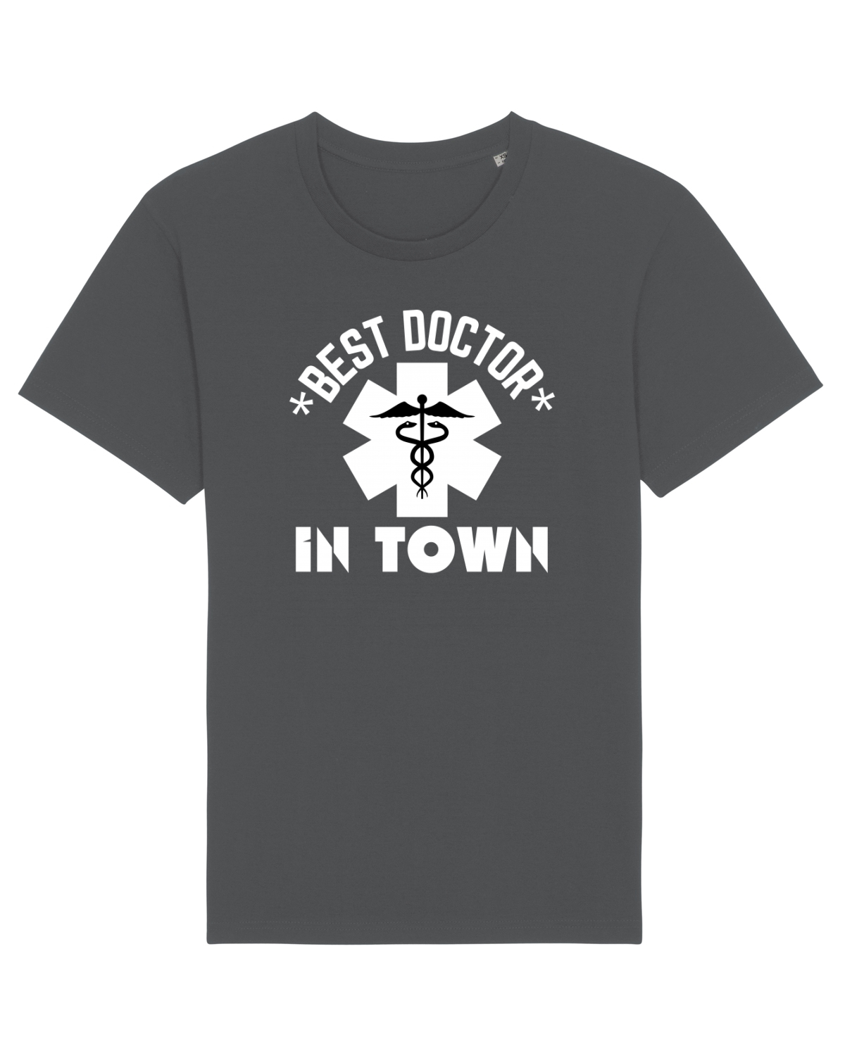 Tricou mânecă scurtă Unisex Rocker Anthracite