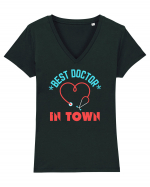 Best Doctor In Town Tricou mânecă scurtă guler V Damă Evoker