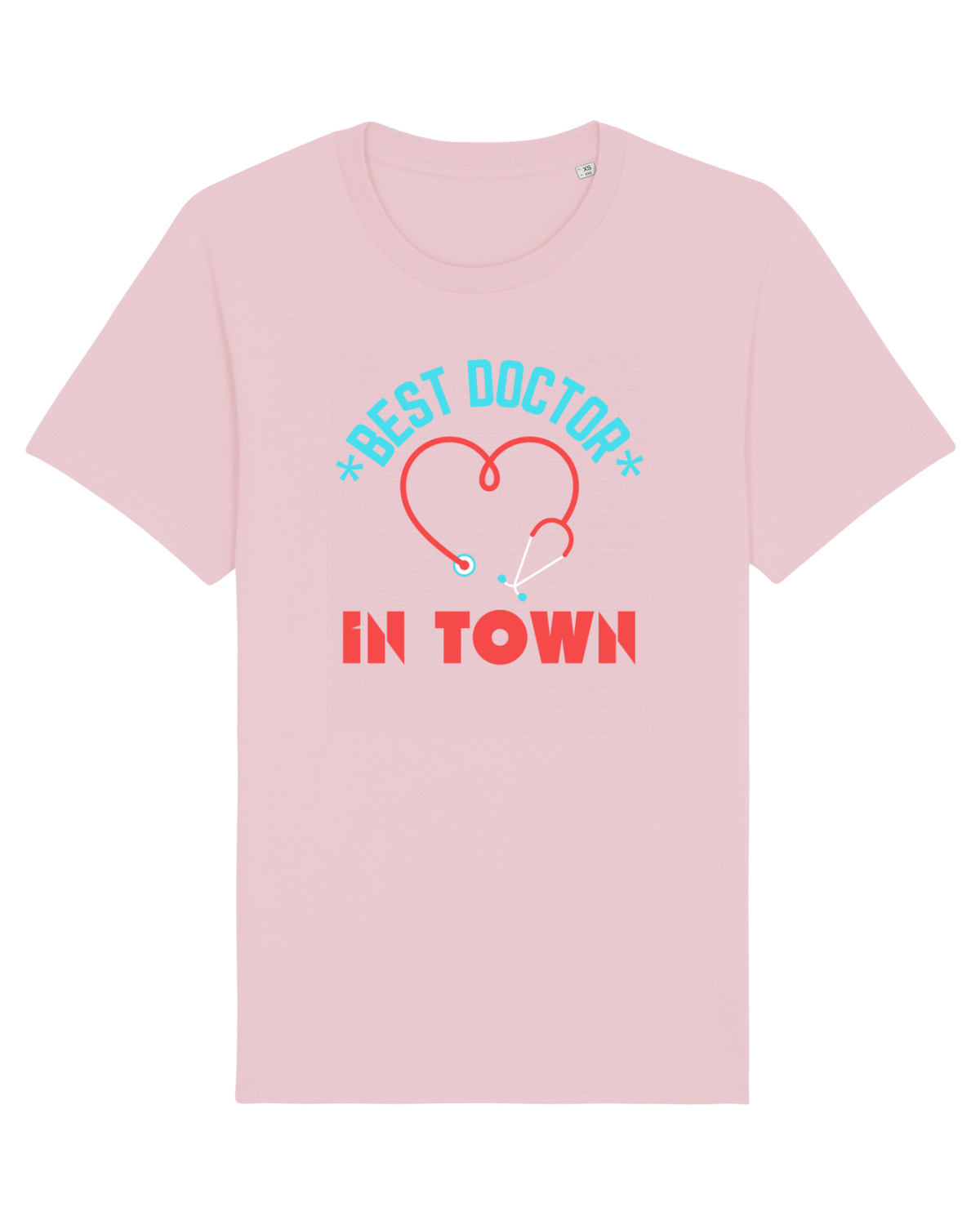 Tricou mânecă scurtă Unisex Rocker Cotton Pink