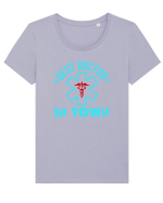 Best Doctor In Town Tricou mânecă scurtă guler larg fitted Damă Expresser