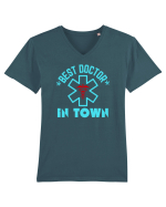 Best Doctor In Town Tricou mânecă scurtă guler V Bărbat Presenter