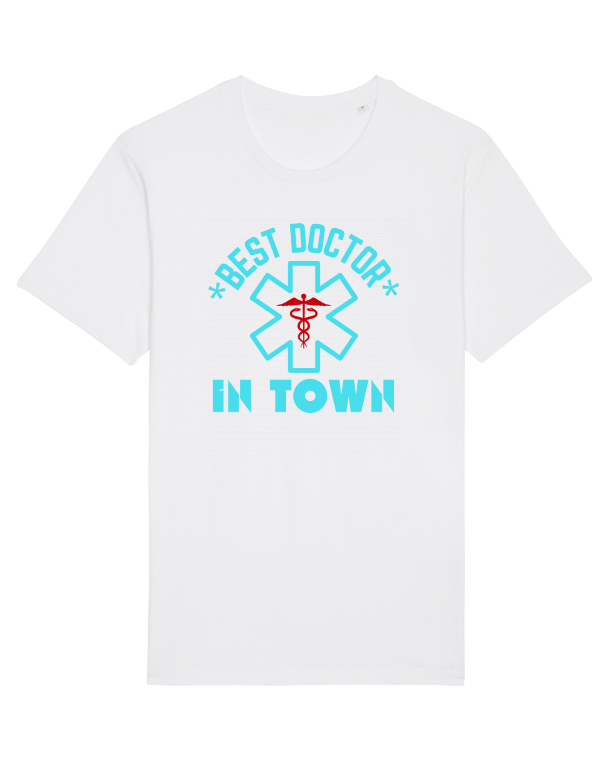 Tricou mânecă scurtă Unisex Rocker White