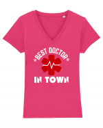 Best Doctor In Town Tricou mânecă scurtă guler V Damă Evoker