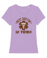 Best Doctor In Town Tricou mânecă scurtă guler larg fitted Damă Expresser