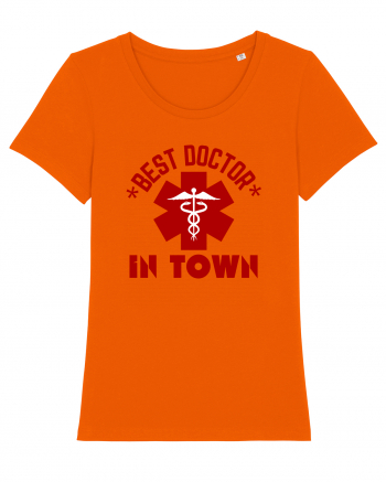 Best Doctor In Town Bright Orange