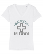 Best Doctor In Town Tricou mânecă scurtă guler V Damă Evoker