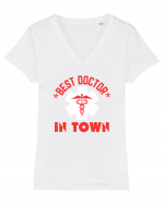 Best Doctor In Town Tricou mânecă scurtă guler V Damă Evoker