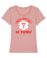 Best Doctor In Town Tricou mânecă scurtă guler larg fitted Damă Expresser