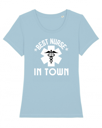 Best Nurse In Town Sky Blue