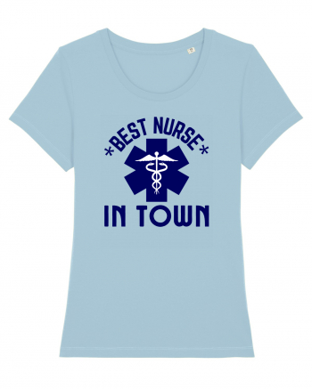 Best Nurse In Town Sky Blue