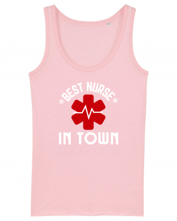 Best Nurse In Town Cotton Pink