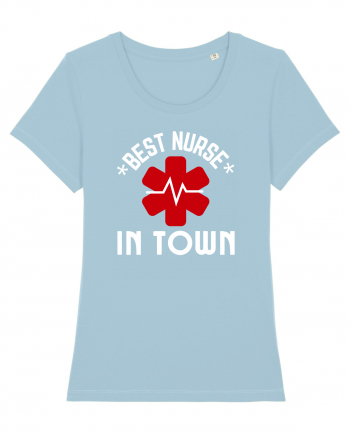 Best Nurse In Town Sky Blue