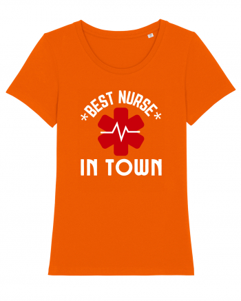 Best Nurse In Town Bright Orange