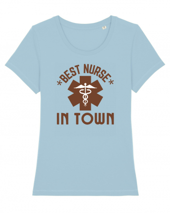 Best Nurse In Town Sky Blue