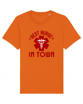 Best Nurse In Town Bright Orange