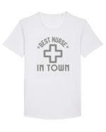 Best Nurse In Town Tricou mânecă scurtă guler larg Bărbat Skater