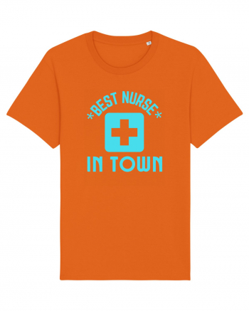 Best Nurse In Town Bright Orange