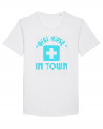 Best Nurse In Town Tricou mânecă scurtă guler larg Bărbat Skater