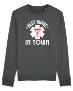 Best Nurse In Town Bluză mânecă lungă Unisex Rise