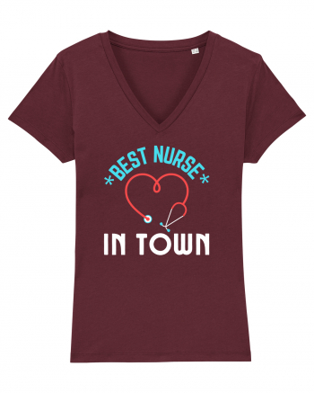 Best Nurse In Town Burgundy