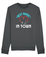 Best Nurse In Town Bluză mânecă lungă Unisex Rise