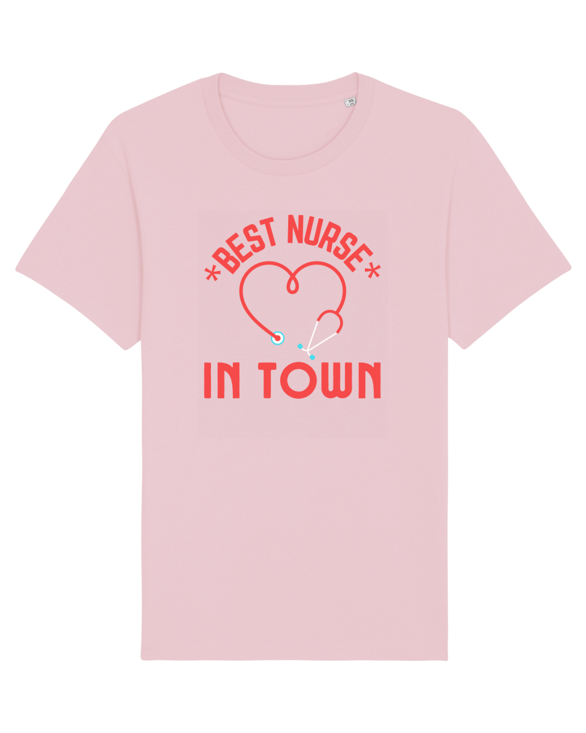 Tricou mânecă scurtă Unisex Rocker Cotton Pink