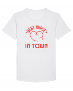 Best Nurse In Town Tricou mânecă scurtă guler larg Bărbat Skater