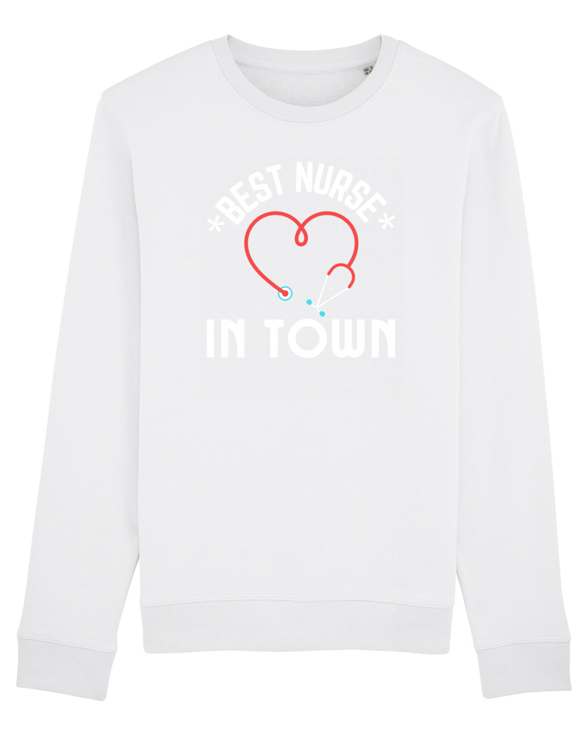 Bluză mânecă lungă Unisex Rise White