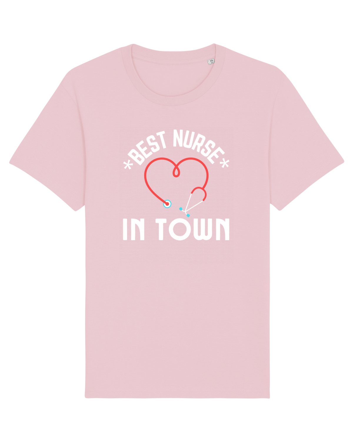Tricou mânecă scurtă Unisex Rocker Cotton Pink